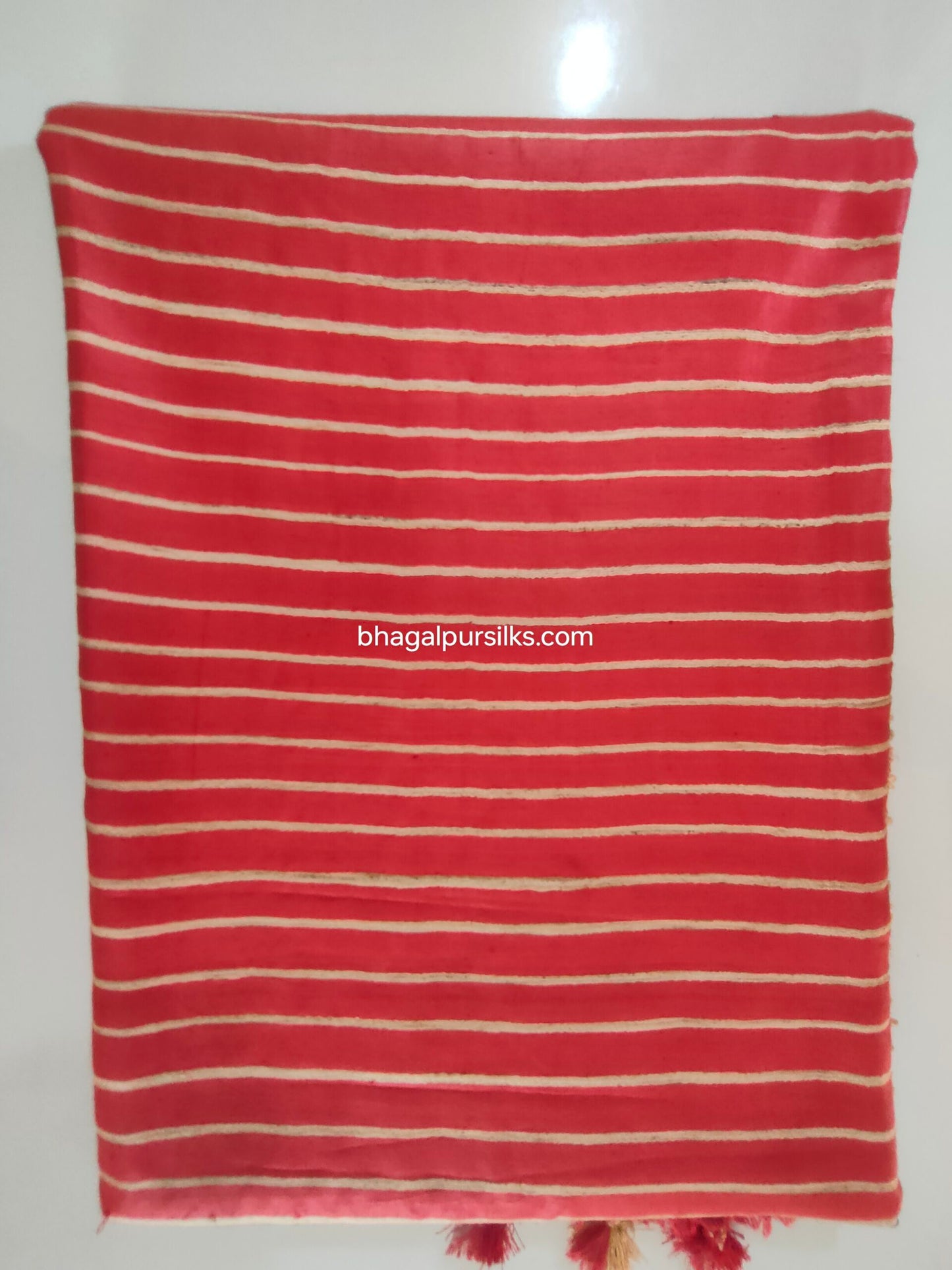 Pure Silk Tussar Ghicha Screen Printed Saree image 5