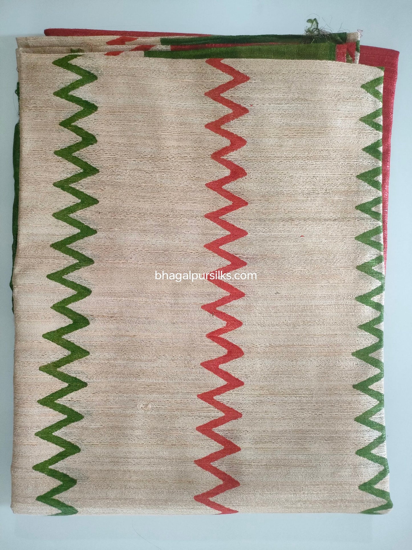 Pure Silk Tussar Ghicha Screen Printed Saree image 2