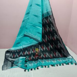 Bhagalpuri Handloom Pure Cotton Ikkat Saree for Women