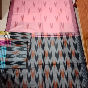 Bhagalpuri Handloom Pure Cotton Ikkat Saree for Women