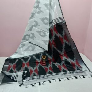 Bhagalpuri Handloom Pure Cotton Ikkat Saree for Women