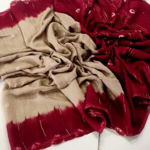 Shibori Chanderi Kota silk Saree