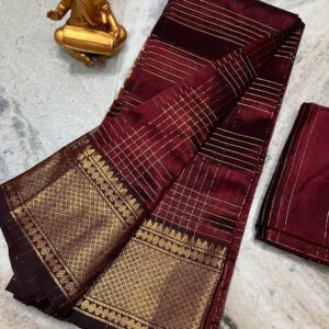 Mangalagiri kota silk fancy saree