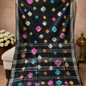 Cotton shibori saree