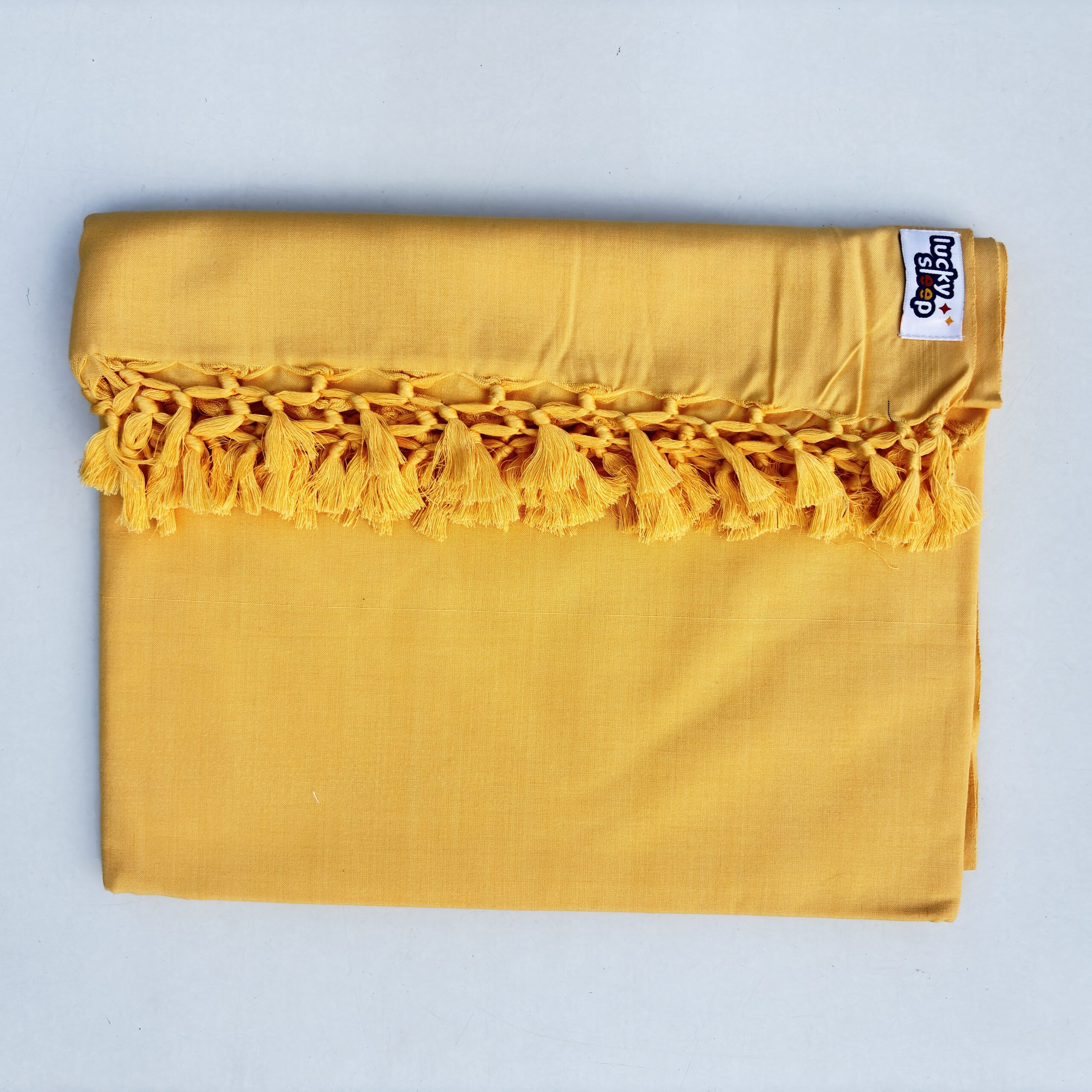 Lucky Sleep® Bhagalpuri Andi Chadar Double Thread 53 X 96 inch Yellow - Image 5