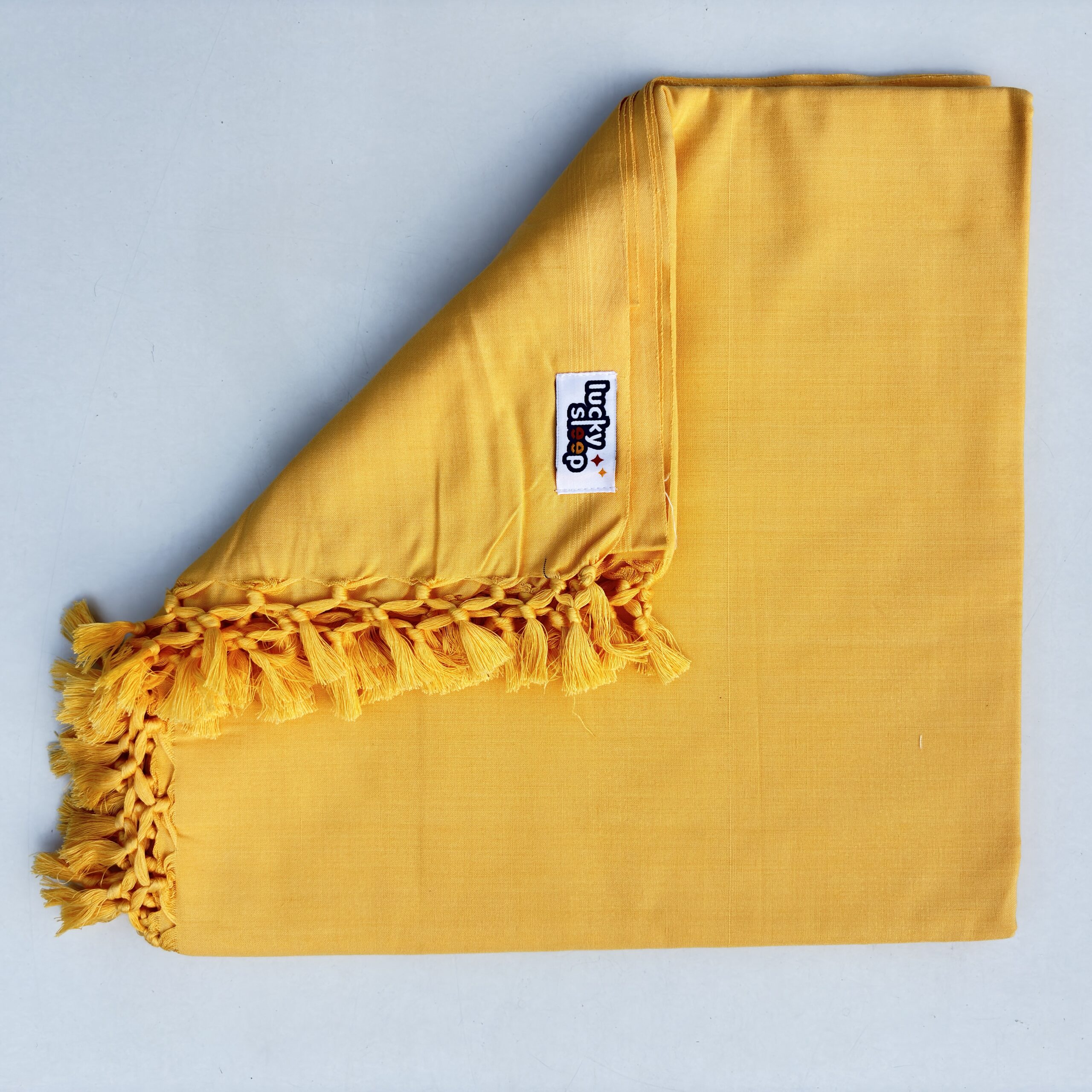 Lucky Sleep® Bhagalpuri Andi Chadar Double Thread 53 X 96 inch Yellow - Image 4