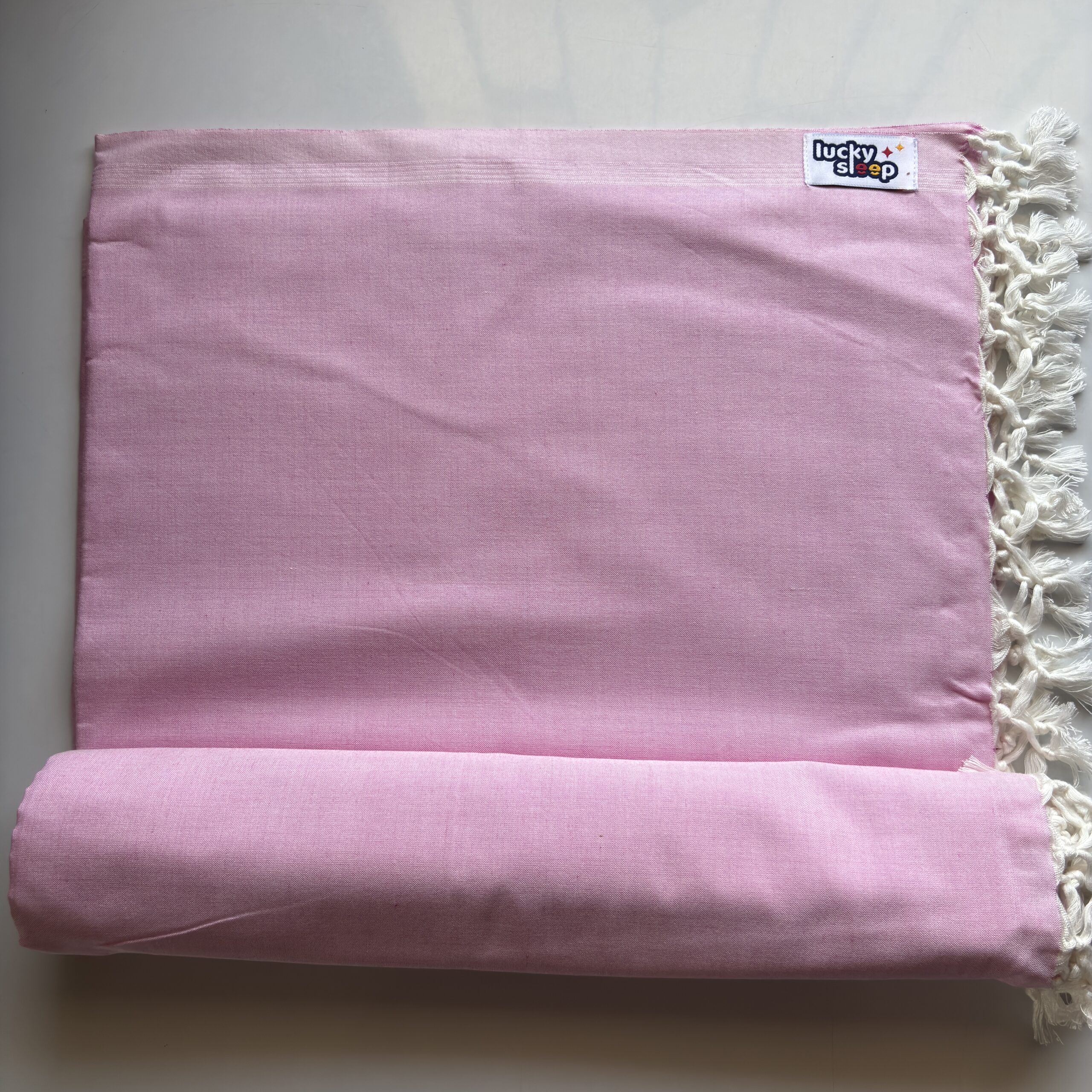 Lucky Sleep Bhagalpuri Andi Dull Chadar Double Thread 54 X 100 inch Pink - Image 4