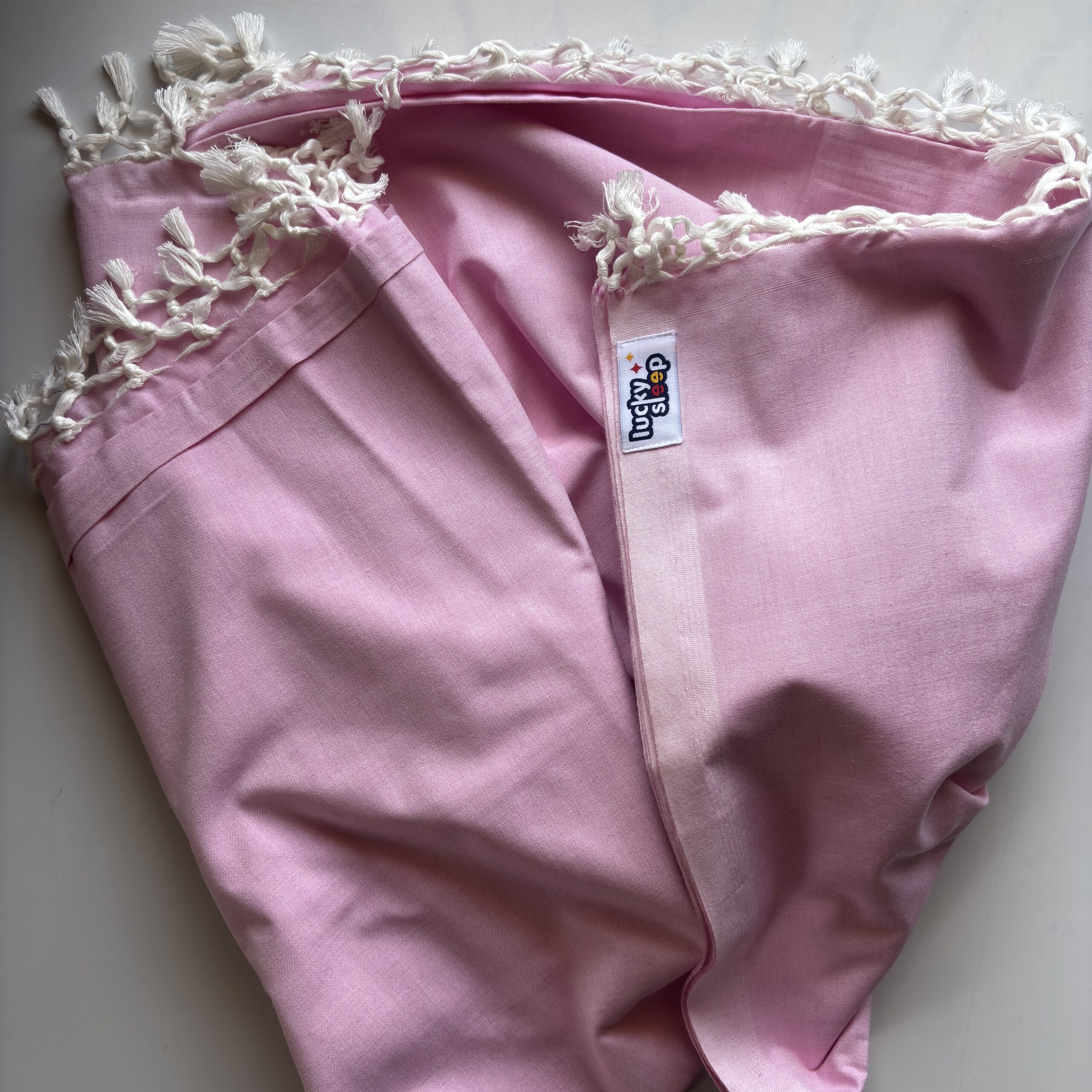 Lucky Sleep Bhagalpuri Andi Dull Chadar Double Thread 54 X 100 inch Pink - Image 5