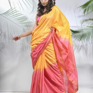 Bhagalpuri Handloom Cotton Shibori Print Saree for Women