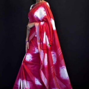 Bhagalpuri Handloom Cotton Shibori Print Saree for Women