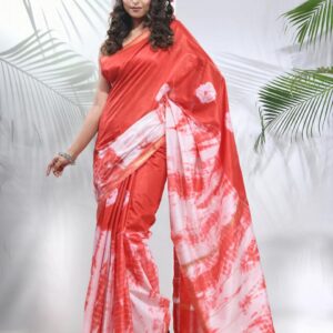 Bhagalpuri Handloom Cotton Shibori Print Saree for Women
