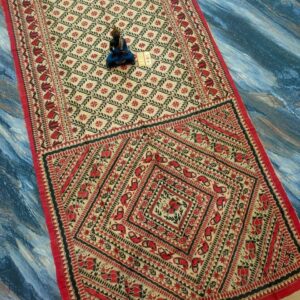 Tussar Ghicha Madhubani HandPainted Full Body Saree