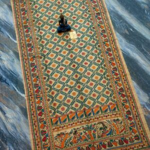 Tussar Ghicha Madhubani HandPainted Full Body Saree