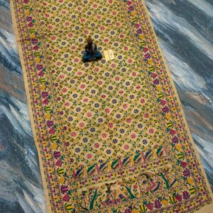 Tussar Ghicha Madhubani HandPainted Full Body Saree