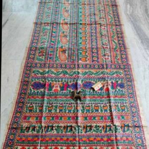 Tussar Ghicha Madhubani HandPainted Full Body Saree