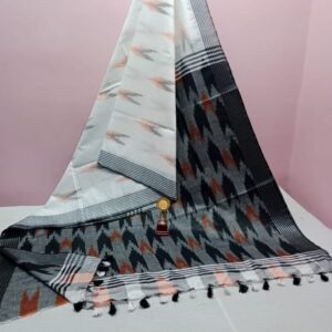 Bhagalpuri Handloom Pure Cotton Ikkat Saree for Women