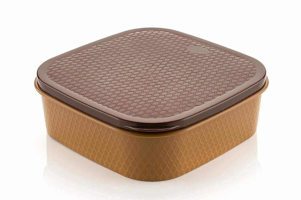 De' Luce Plastic Wooden Style Masala Spice Rangoli Box - Image 7