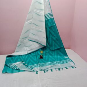 Bhagalpuri Handloom Pure Cotton Ikkat Saree for Women