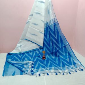 Bhagalpuri Handloom Pure Cotton Ikkat Saree for Women