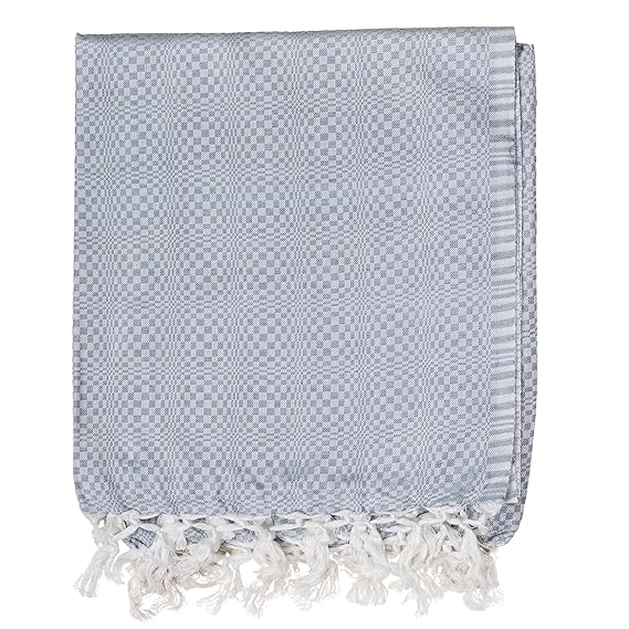 Bhagalpuri Designer Chadar For Sleeping 52x96 inch Carbon Blue - Image 3