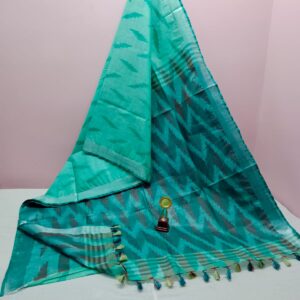 Bhagalpuri Handloom Pure Cotton Ikkat Saree for Women