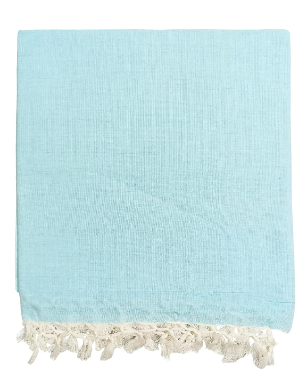 Bhagalpuri Andi Dull Chadar Double Thread 54 X 100 inch Turquoise Blue