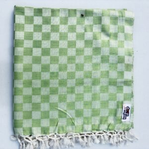 Lucky Sleep® Bhagalpuri Chadar Chekered Large 58X108 inch Parrot Green