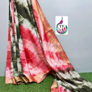 Bhagalpuri Handloom Cotton Shibori Print Saree for Women