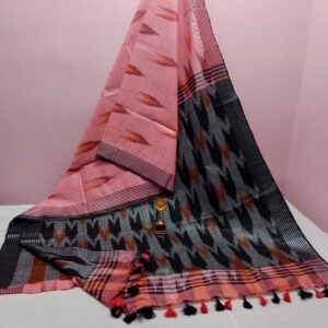 Bhagalpuri Handloom Pure Cotton Ikkat Saree for Women