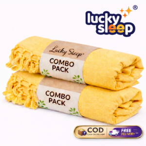 Lucky Sleep Bhagalpuri Andi Dull Chadar Double Thread 54 X 100 inch Combo Pack