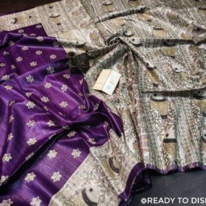 Handloom Tussar Ghicha...