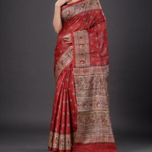 Handloom Tussar Ghicha...