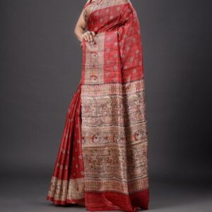 Handloom Tussar Ghicha...