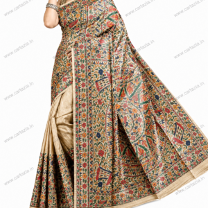 Home 37 pure-tussar-ghicha-silk-saree-madhubani